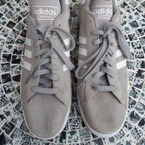 Adidas Suede Men's Sneakers, Grey, Size 18